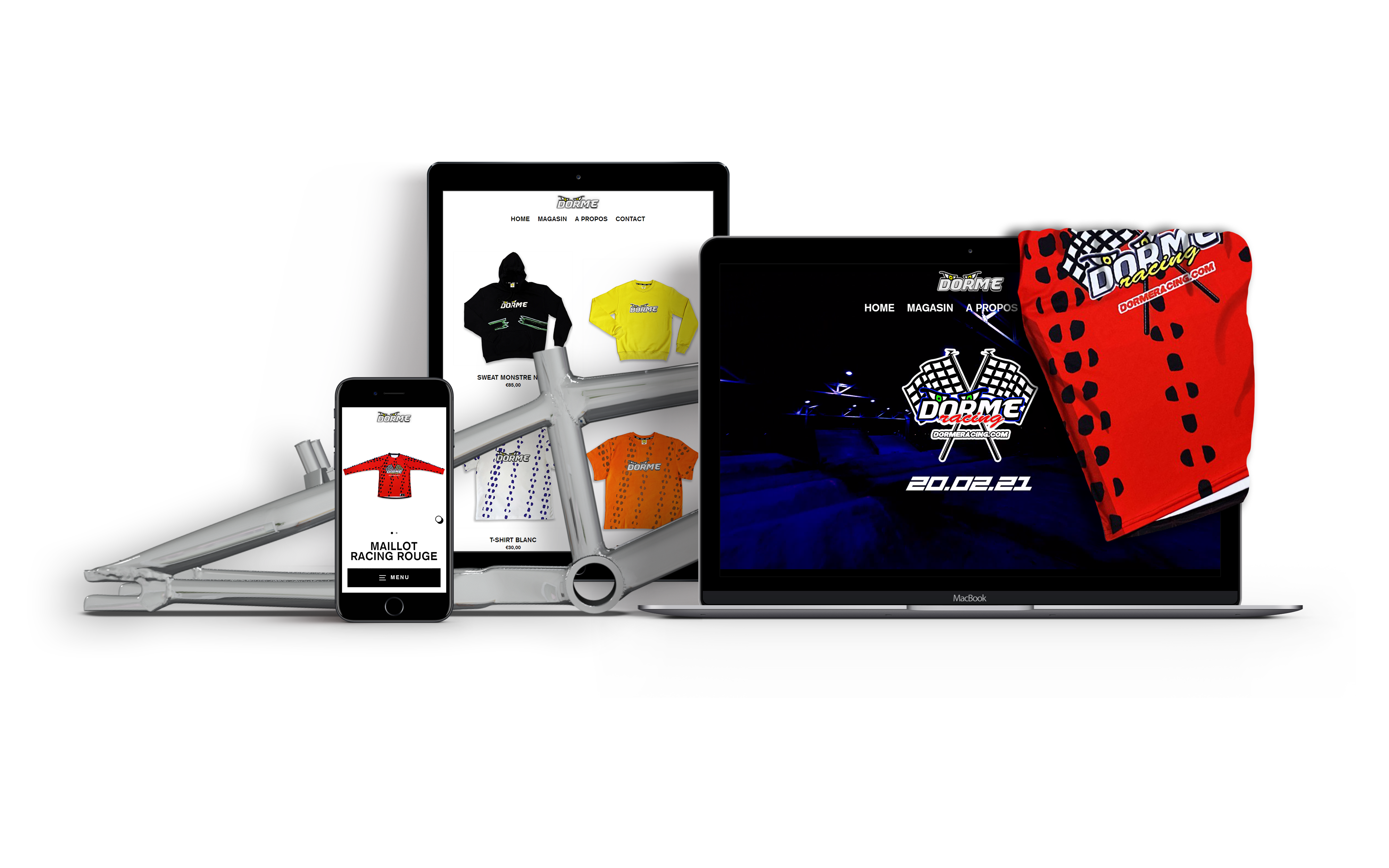DORME website mockup